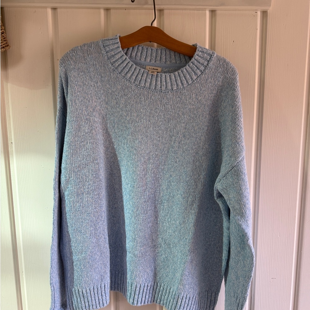 L.L. Bean Sky Blue Knit Sweater